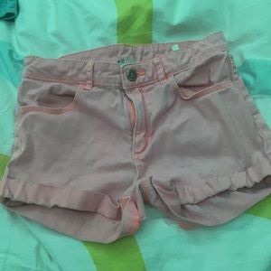 Cute girls pink shorts